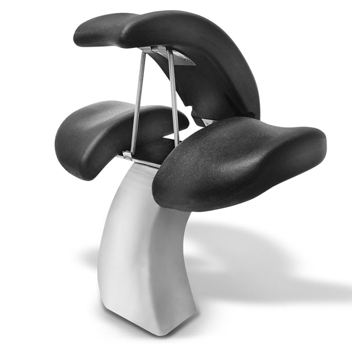 Footrest components for pedicure spa chairs, including foot cushions and footrest stands