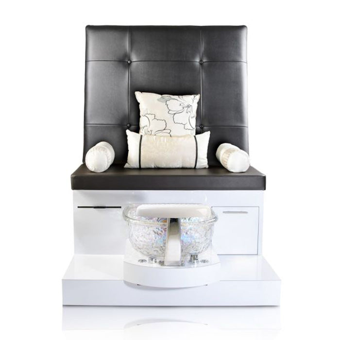 Pedicure chair bench row for multi-seat salon setups
