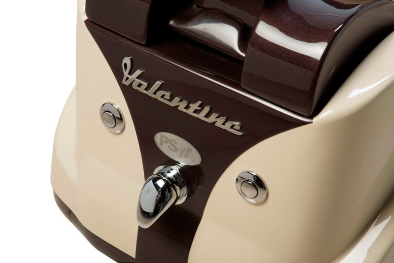 Pedicure Spas of America (PofA) luxury pedicure chair featuring Shiatsu massage and pipeless glass basin.