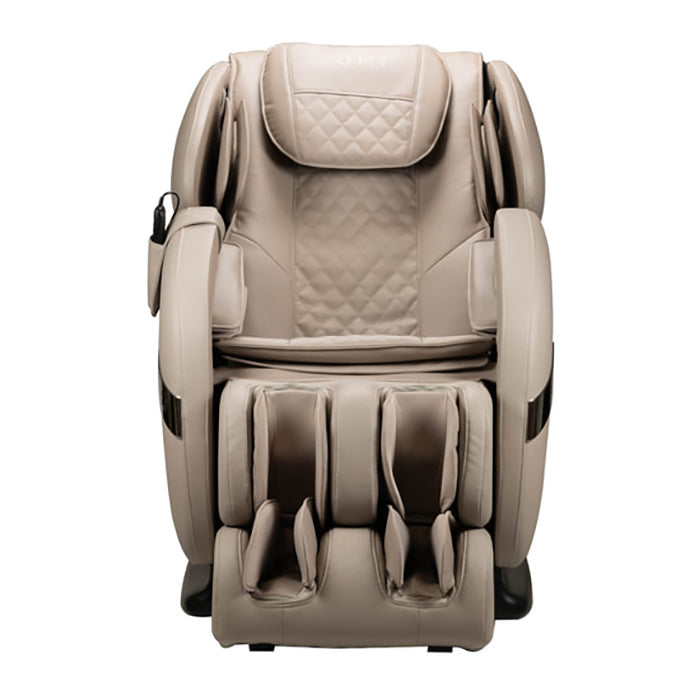 Commercial specialty 4D Zero-Gravity massage chair recliner in a modern spa waiting lounge.