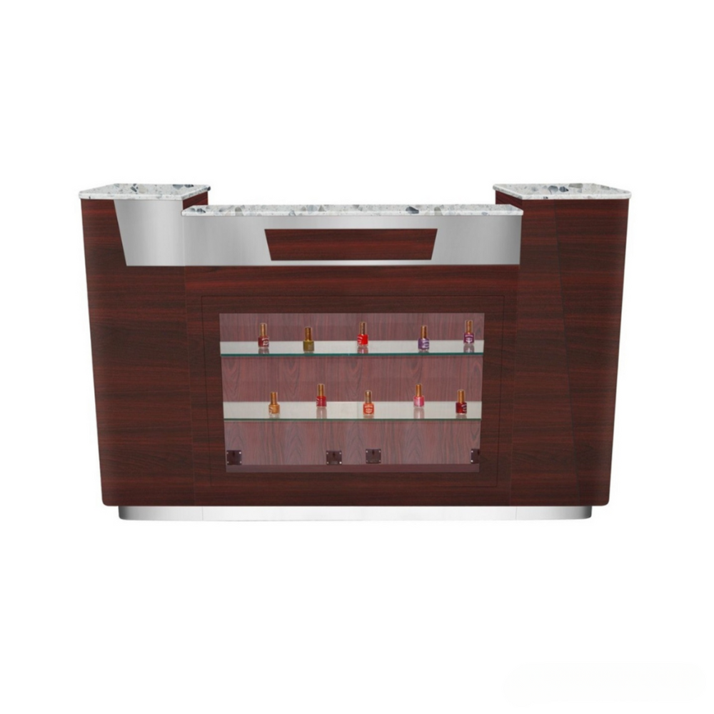 AVON I RECEPTION DESK W/ GLASS DISPLAY