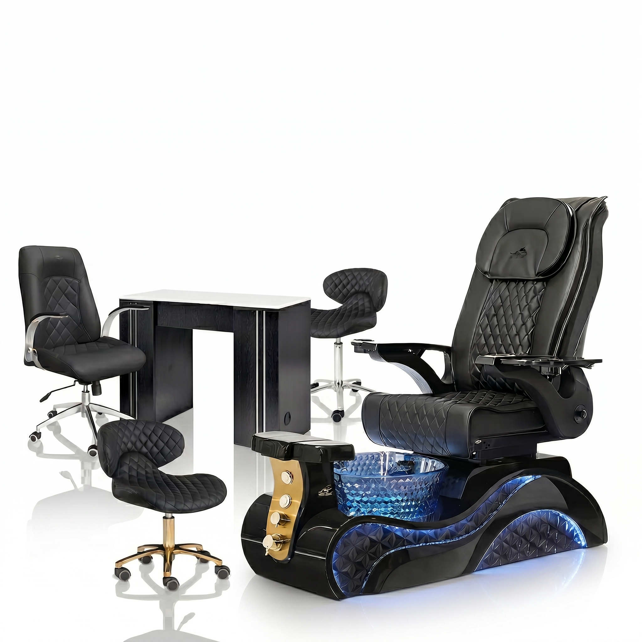 Lucent II Gold Edition Pedicure Chair Package Deal