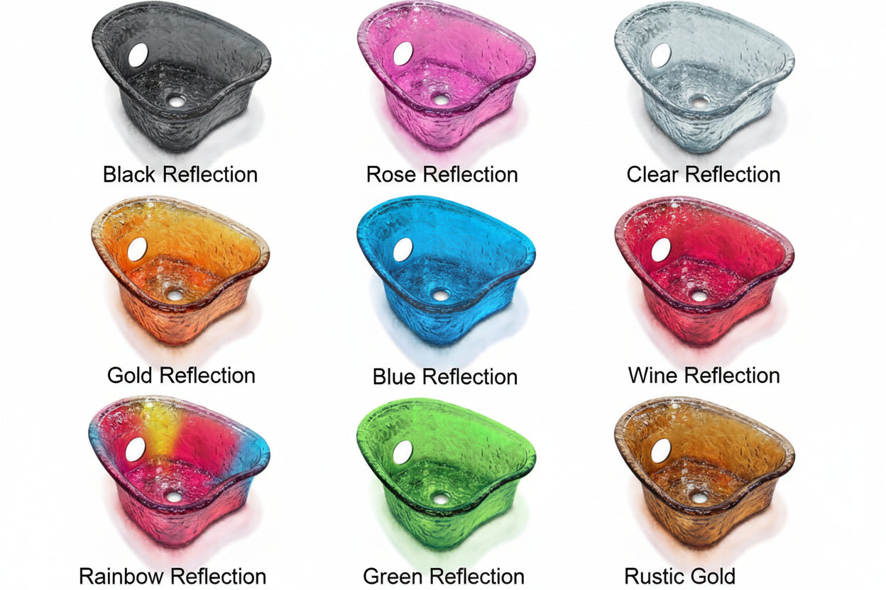 Heartshape Glass Bowl Color Options