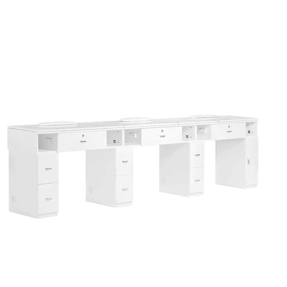 Mira Triple Manicure Table