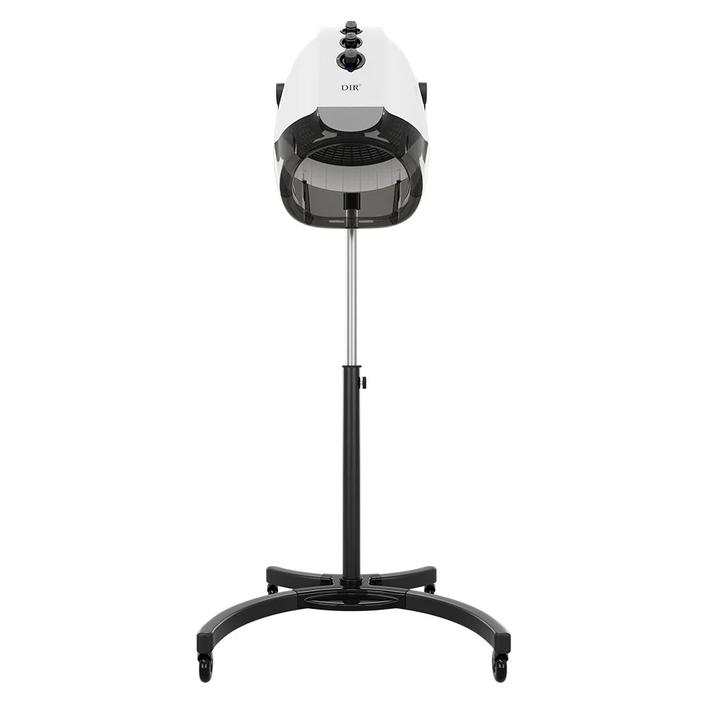 Hydra free-standing salon hooded hair dryer with spacious adjustable hood, timer, and wheels for professional conditioning treatments.
