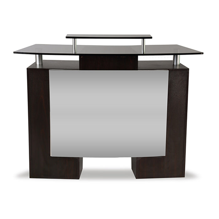 Glass Top Reception Desk