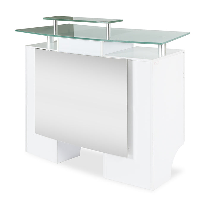 Glass Top Reception Desk