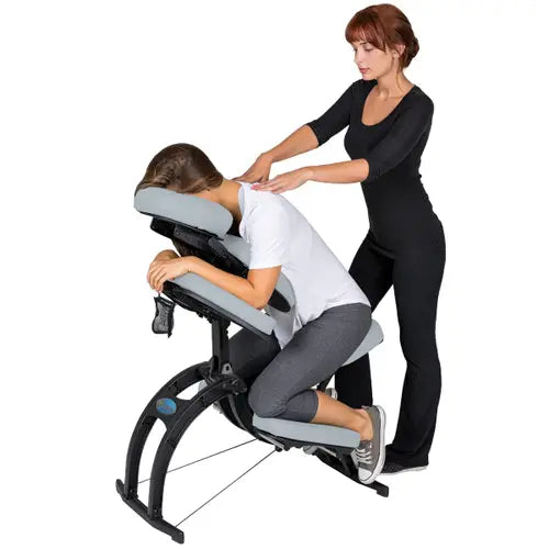 Shoulder massage chair designed for relaxation and tension relief in professional spa and salon settings.