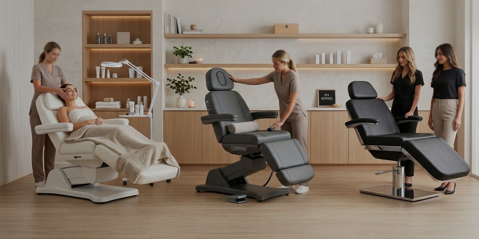 Massage accessories including essential tools and add-ons for professional use