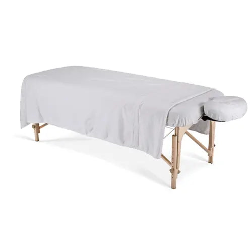 Linens, fleeces, and blankets for massage tables