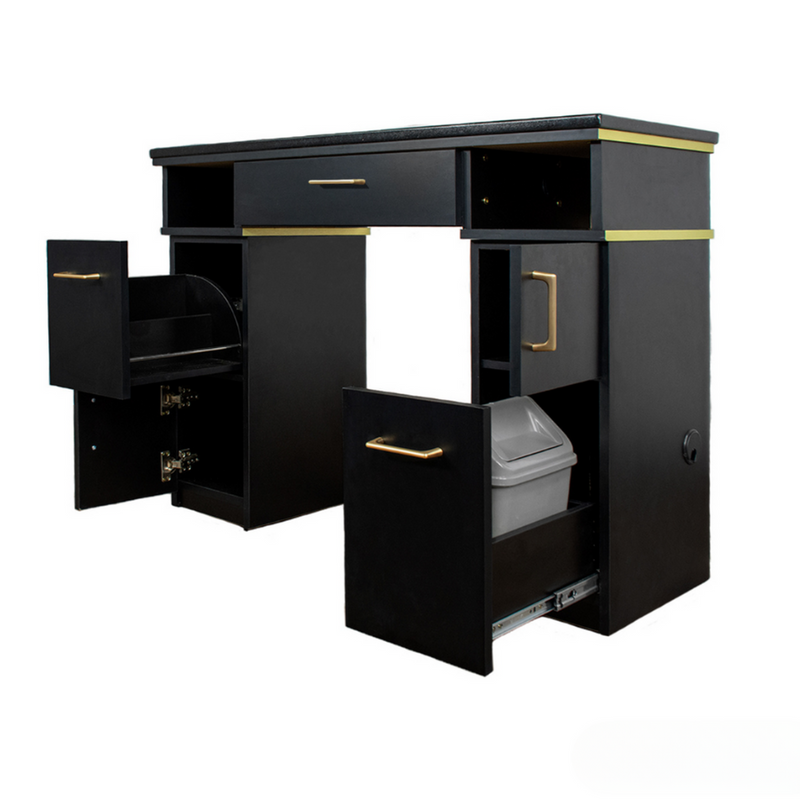 SONOMA II NAIL TABLE (Gold Trim)