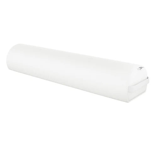 White DIR Arc ergonomic bolster pillow for therapeutic positioning, lower back pain relief, and knee or ankle elevation.