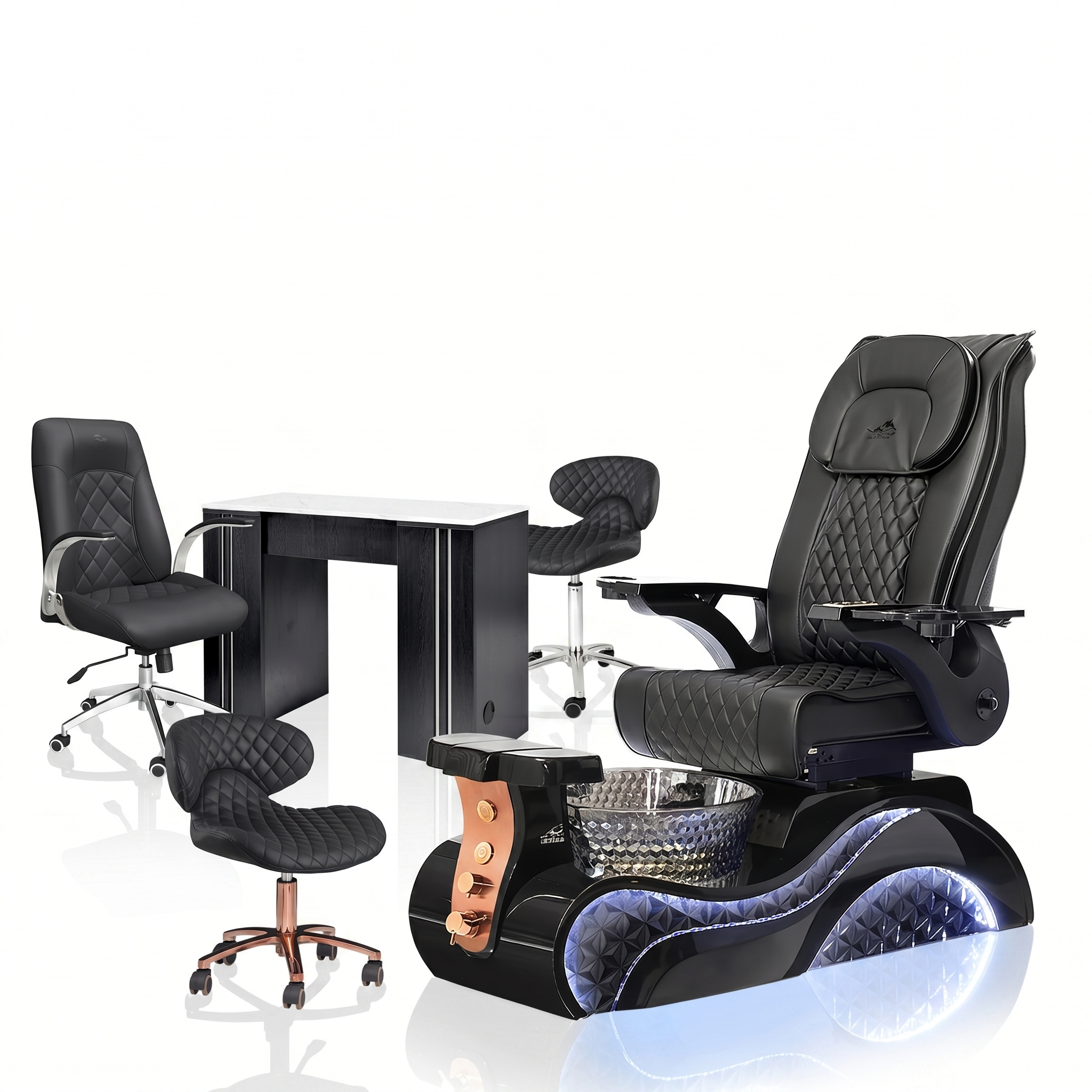 Lucent II Gold Edition Pedicure Chair Package Deal