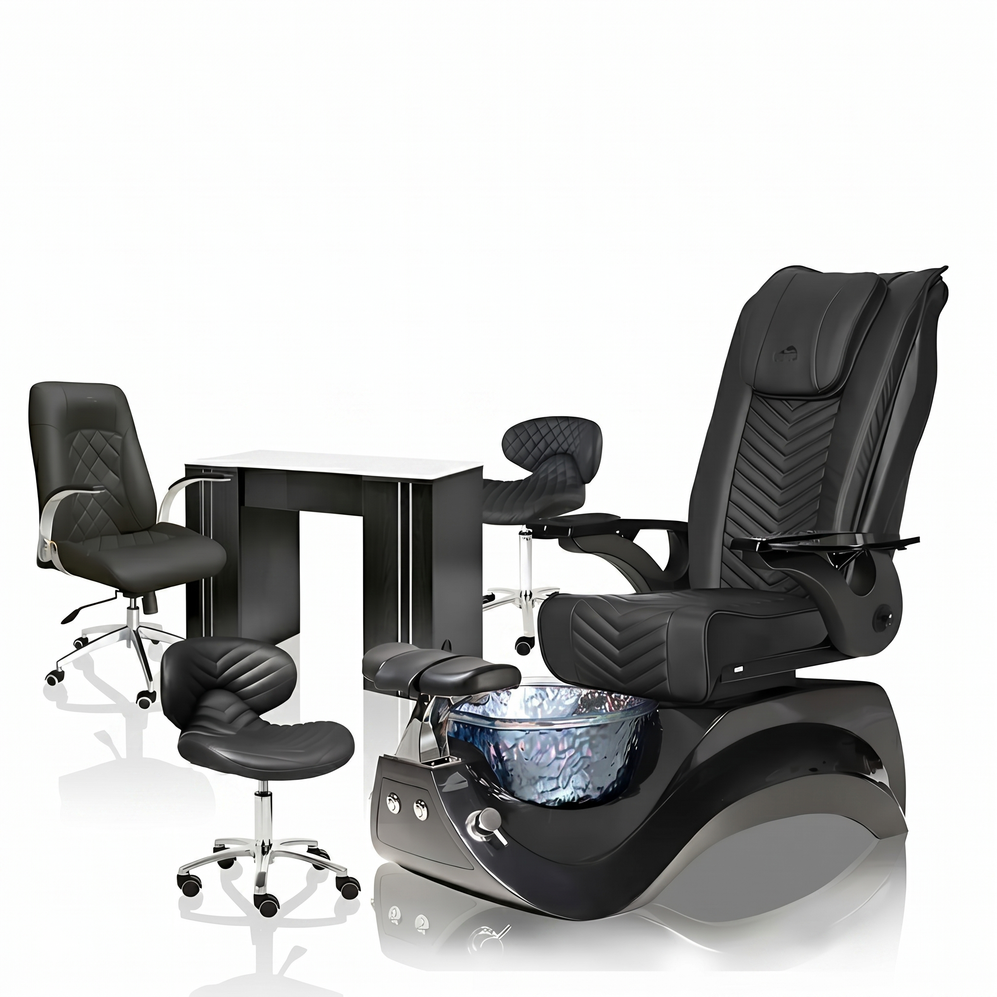 ALDEN CRYSTAL PEDICURE CHAIR PACKAGE DEAL