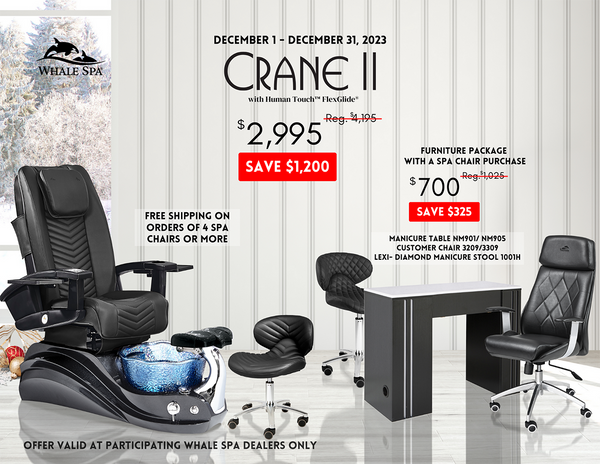 Crane II Spa Pedicure Chair Package Deal