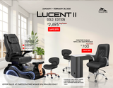 LUCENT II GOLD EDITION PEDICURE CHAIR PACKAGE DEAL