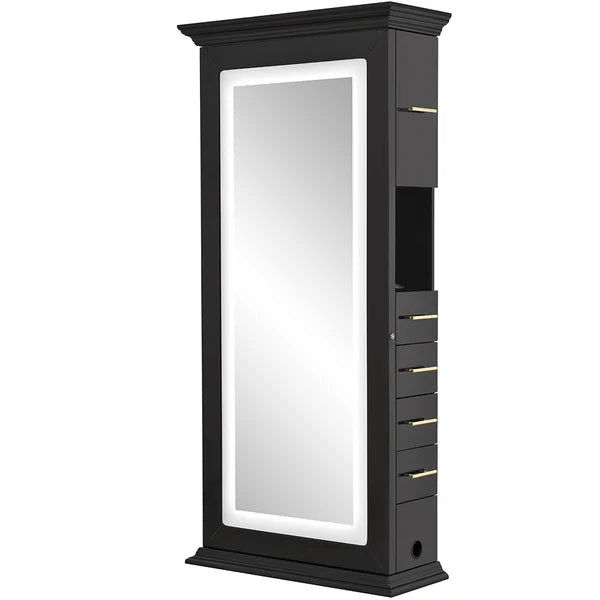 Adonis Single LED Lighted Salon Styling Station