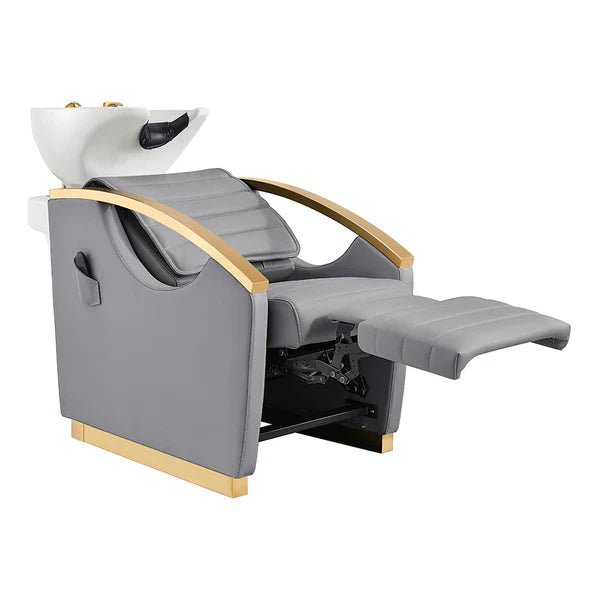 Bella V Gold Reclining Salon Shampoo Massage Chairs
