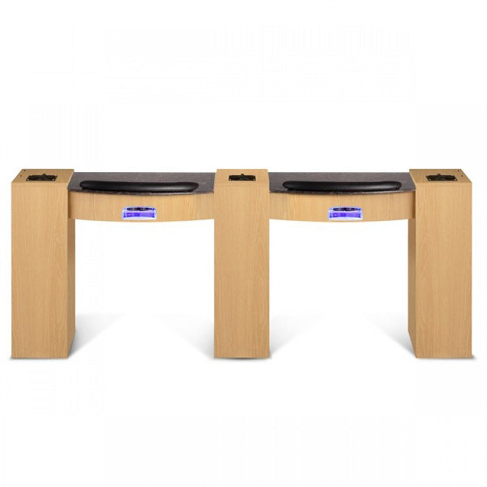 Classic Double Nail Table with LED/UV Gel Lights