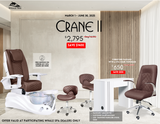 CRANE II SPA PEDICURE CHAIR PACKAGE DEAL