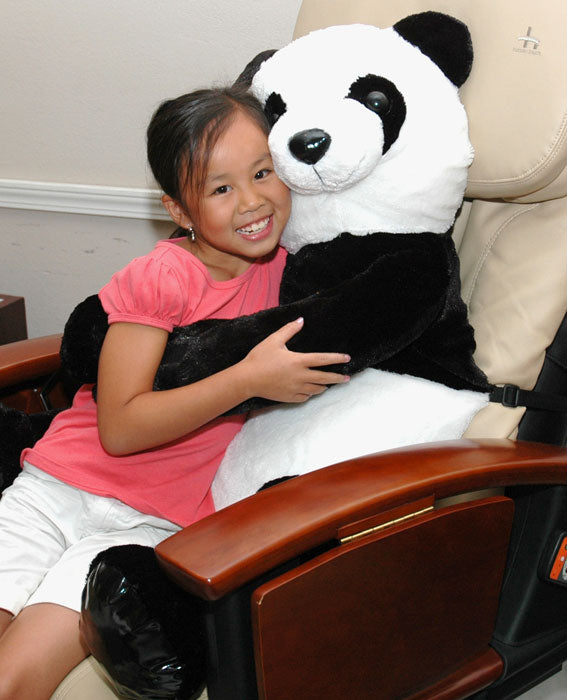 If you’re interested in the lucrative and growing area of kid spa services for your salon, offer youth pedicures right away by placing these kid-sized cushion pals on your regular pedicure chairs. These adorable large animal cushions are irresistible to kids and provide soft back support for young clients to sit comfortably on an adult-size massage chair during a pedicure.