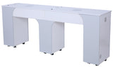 Milan Double Nail Table w/ Vent Pipe