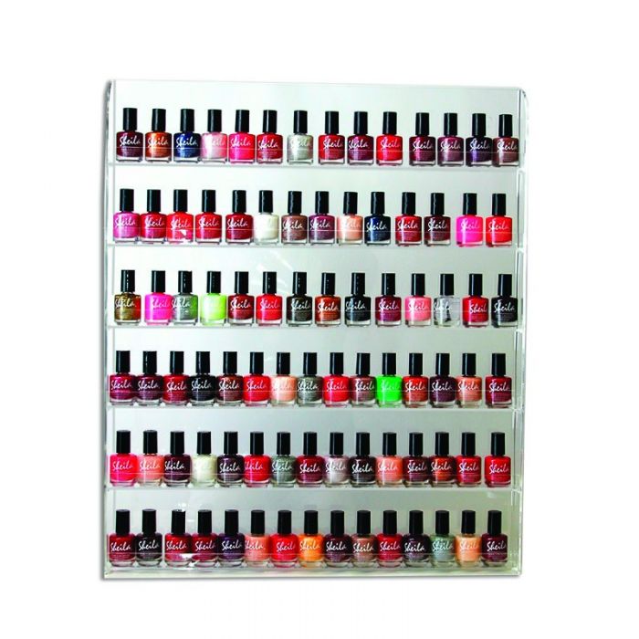 Wall Nail Polish Rack - 90 Bottles