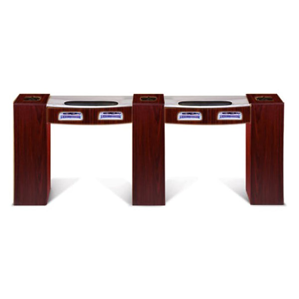 Classic Double Nail Table with LED/UV Gel Lights